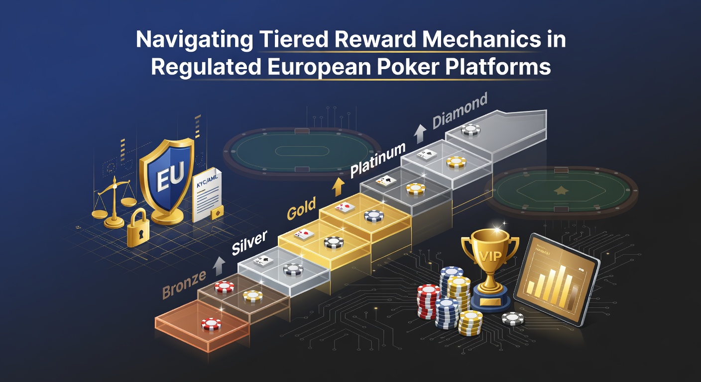Illustration von Spielerstrategien und Belohnungsstufen in regulierten europäischen Poker-Umgebungen